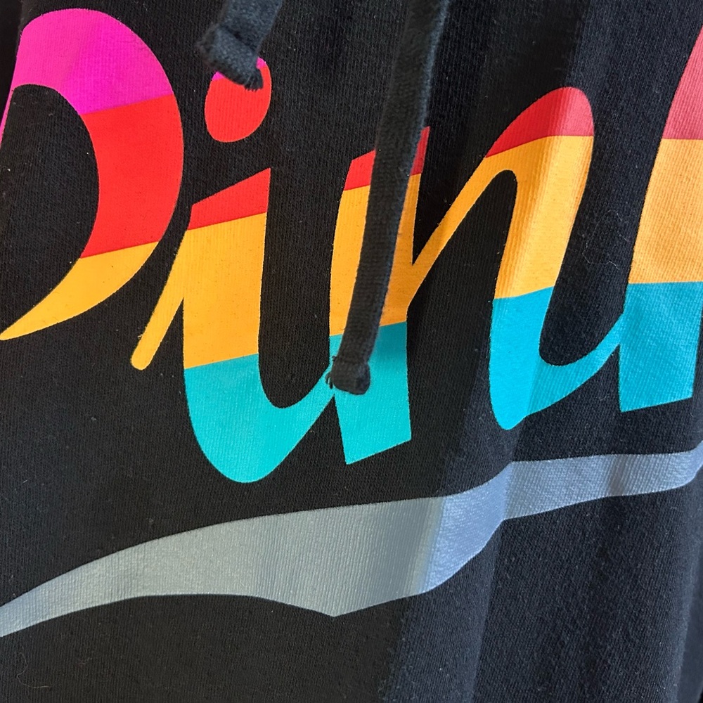 Black Hoodie and leggings Set with Rainbow Logo - Picture 3 of 4